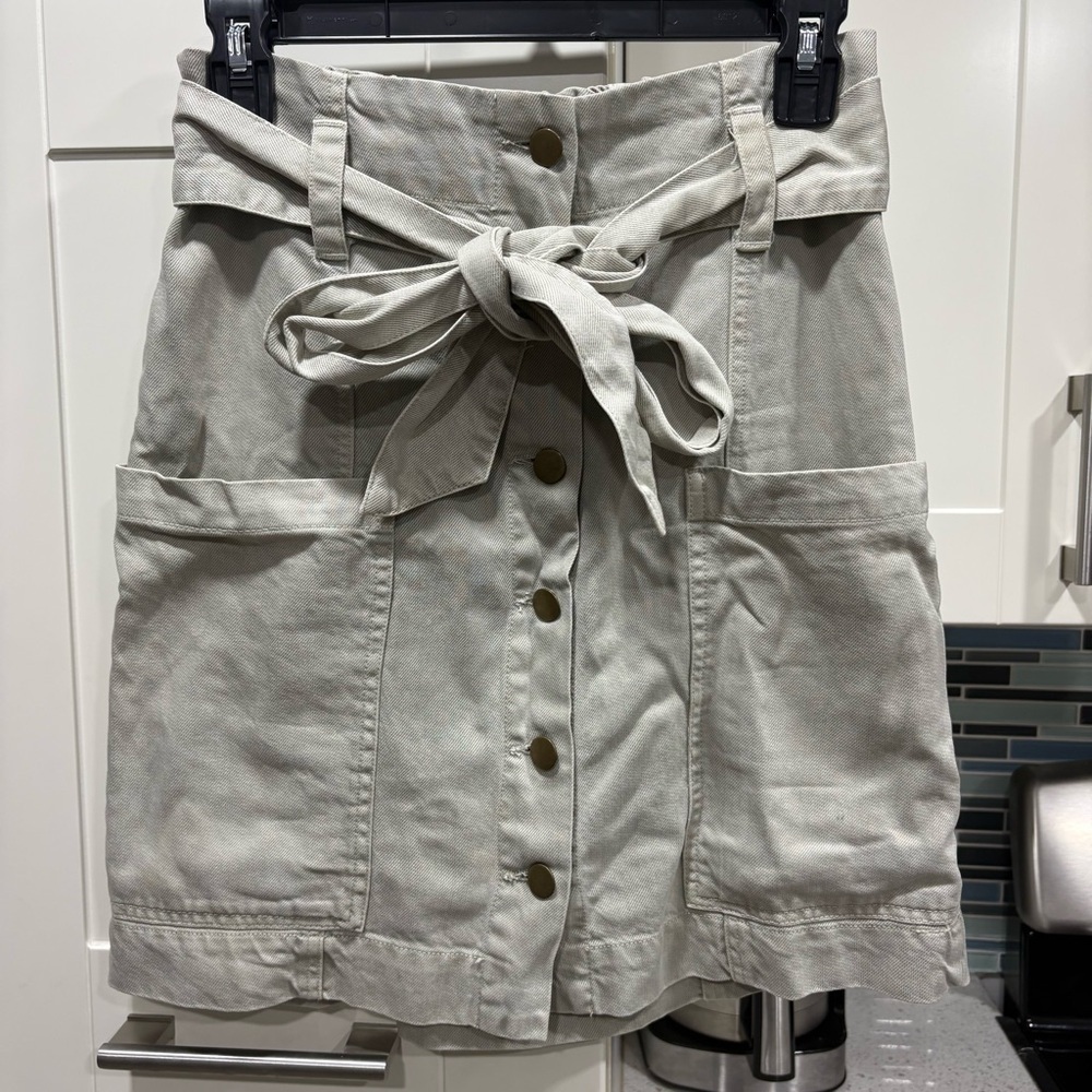 Young Fabulous & Broke paper bag waist tie skirt